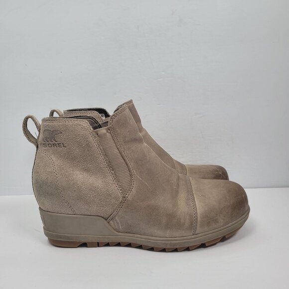 Sorel Evie Taupe Women's Pull On Boots NL3816-264 US Size 6.5 - Picture 1 of 8